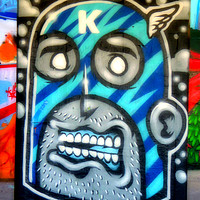 Buy canvas prints of Southbank Skate Park Graffiti Street Art London by Andy Evans Photos