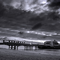 Buy canvas prints of Bournemouth Pier Beach Dorset England by Andy Evans Photos