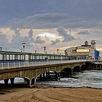 Buy canvas prints of Bournemouth Pier Beach Dorset England by Andy Evans Photos