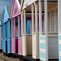 Buy canvas prints of Southwold Beach Huts East Suffolk England UK by Andy Evans Photos