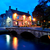 Buy canvas prints of A Night to Remember in Bourton-on-the-Water by Andy Evans Photos