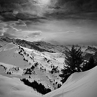 Buy canvas prints of Les Gets Portes Du Soleil French Alps France by Andy Evans Photos