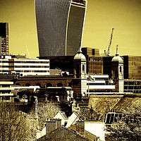 Buy canvas prints of 20 Fenchurch Street Walkie-Talkie Building London by Andy Evans Photos