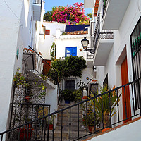 Buy canvas prints of Frigiliana Andalusia Costa del Sol Spain by Andy Evans Photos