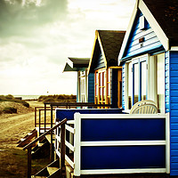 Buy canvas prints of Hengistbury Head beach huts Bournemouth Dorset by Andy Evans Photos
