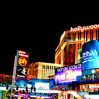 Buy canvas prints of Planet Hollywood hotel Las Vegas Strip America by Andy Evans Photos