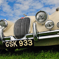 Buy canvas prints of Jaguar Classic Vintage Motor Car by Andy Evans Photos