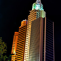 Buy canvas prints of New York New York Hotel Las Vegas America by Andy Evans Photos