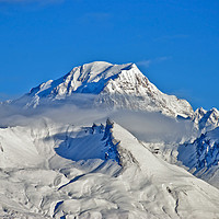 Buy canvas prints of Mont Blanc from Les Arcs French Alps France by Andy Evans Photos