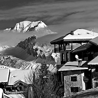 Buy canvas prints of Mont Blanc Peisey-Vallandry Les Arcs French Alps F by Andy Evans Photos