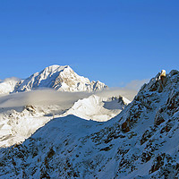 Buy canvas prints of Mont Blanc French Alps France by Andy Evans Photos