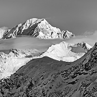 Buy canvas prints of Mont Blanc from Les Arcs French Alps France by Andy Evans Photos