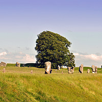 Buy canvas prints of Avebury Stone Circle Wiltshire England by Andy Evans Photos