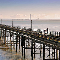 Buy canvas prints of Southend on Sea Pier Beach Essex England by Andy Evans Photos
