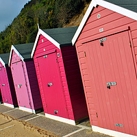 Buy canvas prints of Bournemouth Beach Huts Dorset England by Andy Evans Photos
