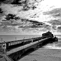 Buy canvas prints of Bournemouth Pier and Beach Dorset England by Andy Evans Photos