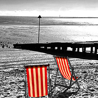 Buy canvas prints of Three Shells Beach Southend on Sea Essex England by Andy Evans Photos