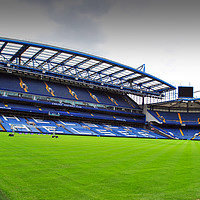 Buy canvas prints of Chelsea Stamford Bridge West Stand by Andy Evans Photos