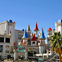 Buy canvas prints of Excalibur Hotel Las Vegas America by Andy Evans Photos