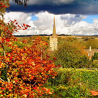 Buy canvas prints of St John the Baptist Church Burford Cotswolds by Andy Evans Photos