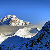 Buy canvas prints of Mont Blanc Les Arcs French Alps France by Andy Evans Photos