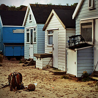 Buy canvas prints of Beach Huts Hengistbury Head Dorset by Andy Evans Photos