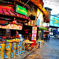Buy canvas prints of Camden Lock Market London NW1 England by Andy Evans Photos