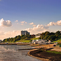 Buy canvas prints of Three Shells Beach Southend on Sea Essex by Andy Evans Photos