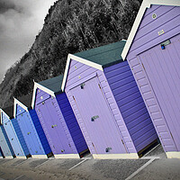 Buy canvas prints of Bournemouth Beach Huts Dorset England UJ by Andy Evans Photos