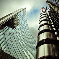 Buy canvas prints of Lloyds And Willis Building London England by Andy Evans Photos