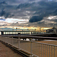 Buy canvas prints of Bournemouth Pier And Beach Dorset by Andy Evans Photos