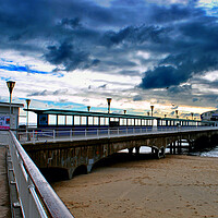 Buy canvas prints of Bournemouth Pier And Beach Dorset by Andy Evans Photos
