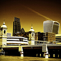 Buy canvas prints of Cannon Street Station London England by Andy Evans Photos