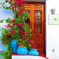 Buy canvas prints of Frigiliana Andalucia Costa Del Sol Spain by Andy Evans Photos