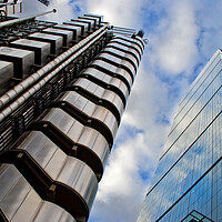 Buy canvas prints of Lloyds Of London And Leadenhall Building England by Andy Evans Photos