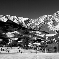 Buy canvas prints of Saint Martin de Belleville French Alps France by Andy Evans Photos