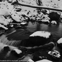 Buy canvas prints of padley in the snow by Robert Chadwick