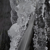 Buy canvas prints of frozen waterfall by Robert Chadwick