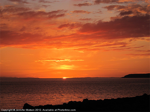 Port Henderson sunset Picture Board by Jennifer Henderson