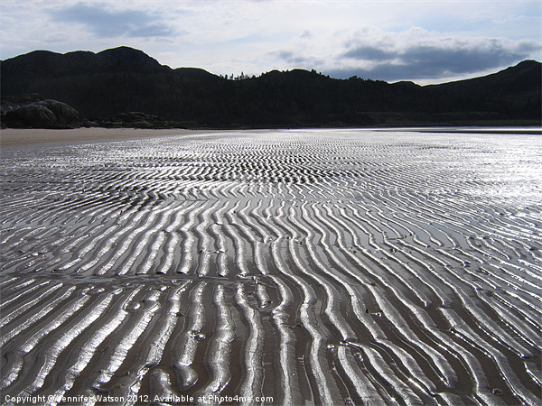 Sand Pattern on Gruinard Beach Picture Board by Jennifer Henderson