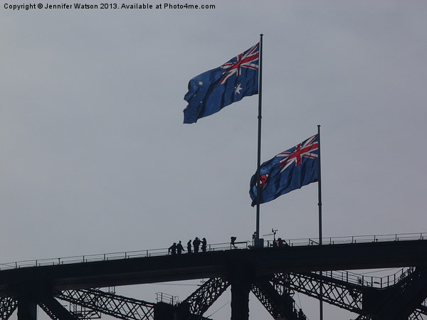 Sydney Harbour Bridge Picture Board by Jennifer Henderson