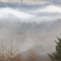 Buy canvas prints of Misty Yarrow Valley by Jennifer Henderson