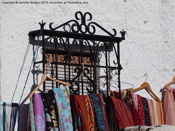 Andalucian scarves for sale Picture Board by Jennifer Henderson