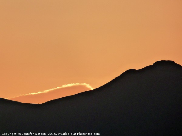 Bennachie Sunset 7 Picture Board by Jennifer Henderson