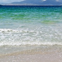 Buy canvas prints of Azure sea at Luskentyre Beach by Jennifer Henderson