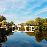 Buy canvas prints of Confolens Bridge over La Vienne by Sarah Hawksworth