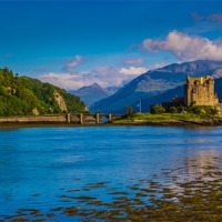Buy canvas prints of Eilean Donan Castle Scotland by Ian Purdy