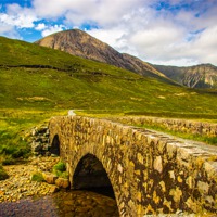 Buy canvas prints of Bridge to the mountains by Ian Purdy