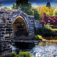 Buy canvas prints of  Llanrwst bridge by Ian Purdy