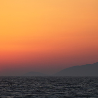 Buy canvas prints of  Sunset from Kos by Will Holme